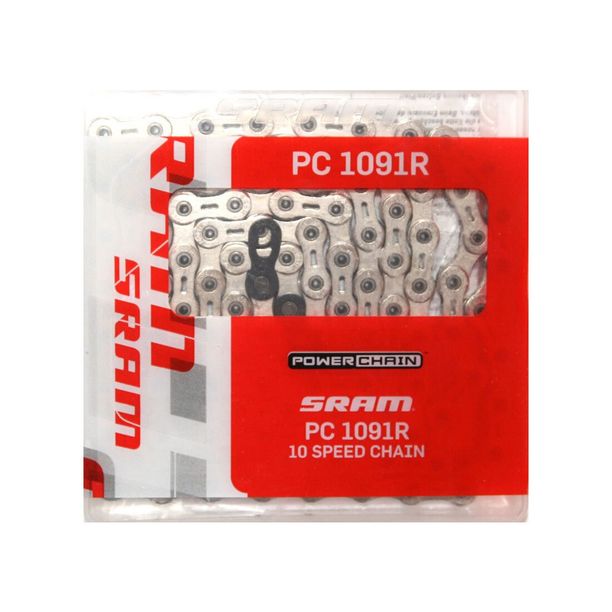 Lant Bicicleta Sram PC-1091R, 10 viteze, 114 zale, argintiu