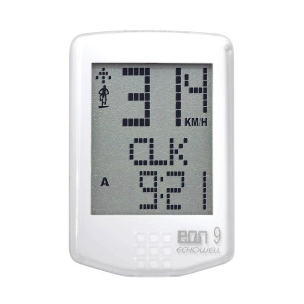 Kilometraj Bicicleta Echowell EON Wireless, 13F, alb