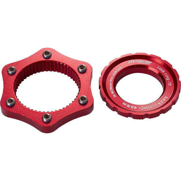 Adaptor Frana Reverse, Centerlock, rosu