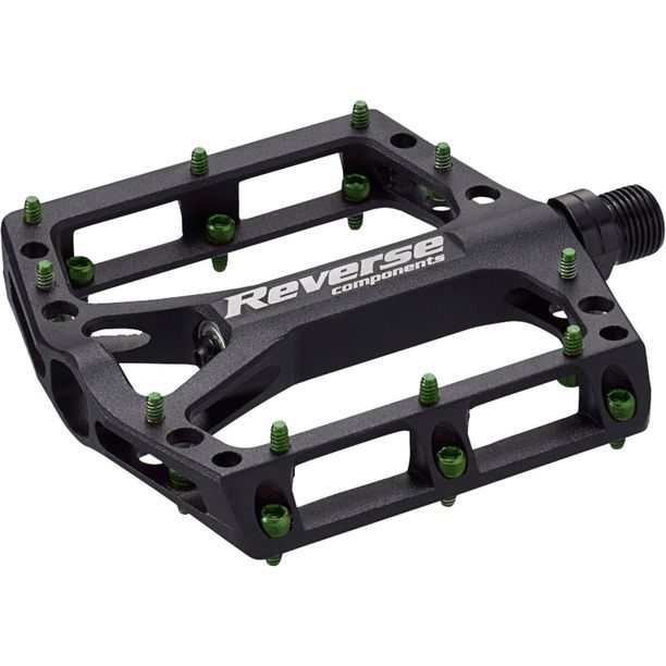 Pedale Platforma MTB Reverse Black ONE Negru Verde Deschis