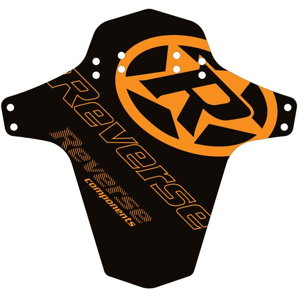 Aparatoare Noroi Reverse Mudfender Reverse Logo Negru-Portocaliu