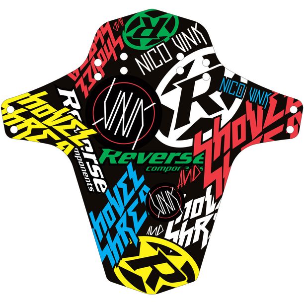 Aparatori Reverse Mudfender Nico Vink Stickerbomb Negru-Colorat
