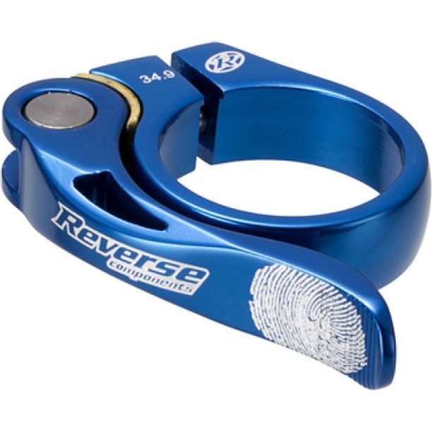 Colier Bicicleta Reverse Long Life Ø34,9mm albastru
