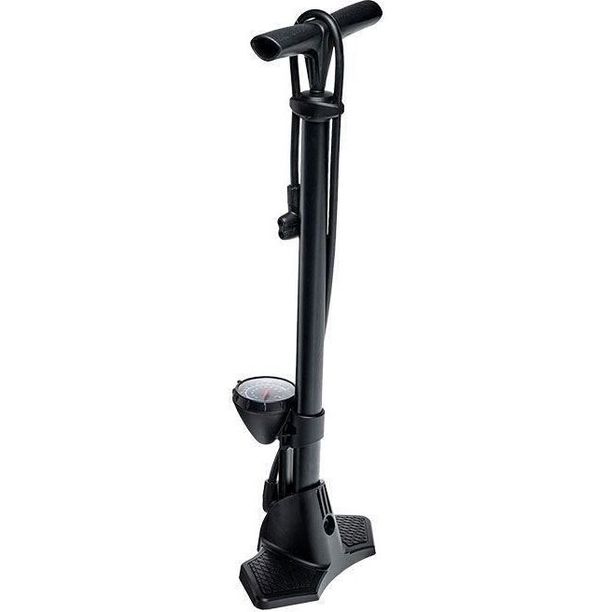 Pompa Bicicleta Podea cu manometru Rfr ,negru, rosu