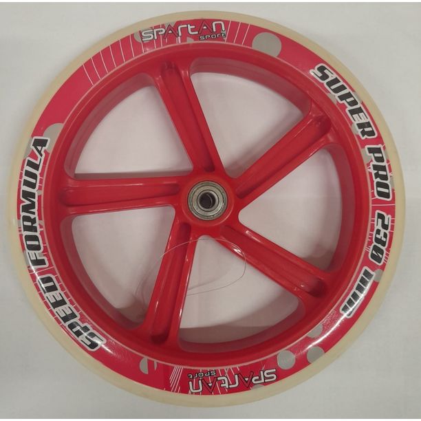Roata trotineta Spartan ZU 230X3, rosu-alb