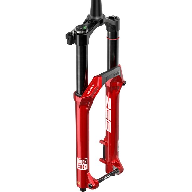 Furca pe Aer RockShox Lyrik Ultimate E1 27,5" Frana pe disc Gat Conic Ax Thru Axle 15x110 Boost 170mm Rosu Electric