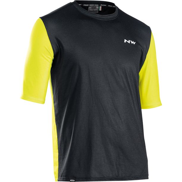 Tricou Ciclism Tehnic Northwave XTRAIL S/S, negru-lime