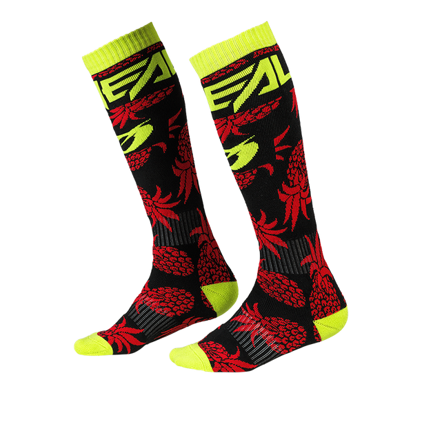 Sosete Ciclism O'Neal PRO MX Fresh Minds Multi, Rosu, galben - Unisize