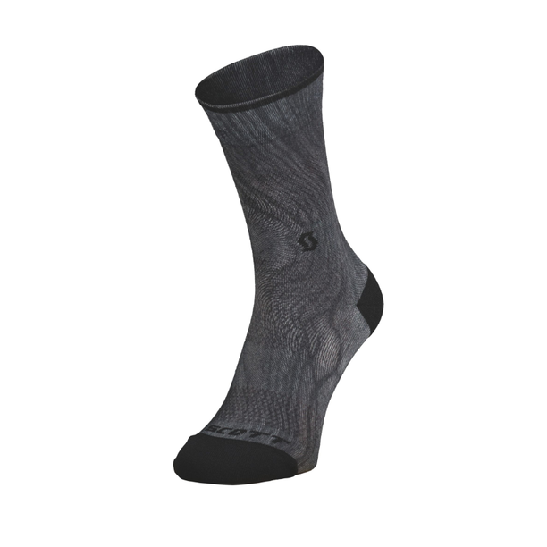 Sosete Ciclism Scott Performance Trail Wood Crew, negru-gri