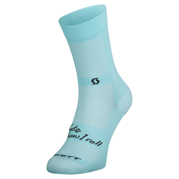 Sosete Ciclism Scott Trail Contessa Signature Crew, albastru-negru