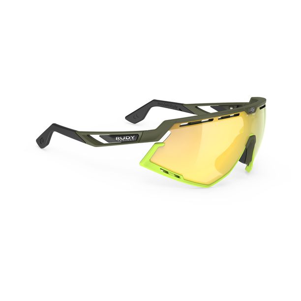 Ochelari Ciclism RUDY Project Defender Olive / Multilaser, galben