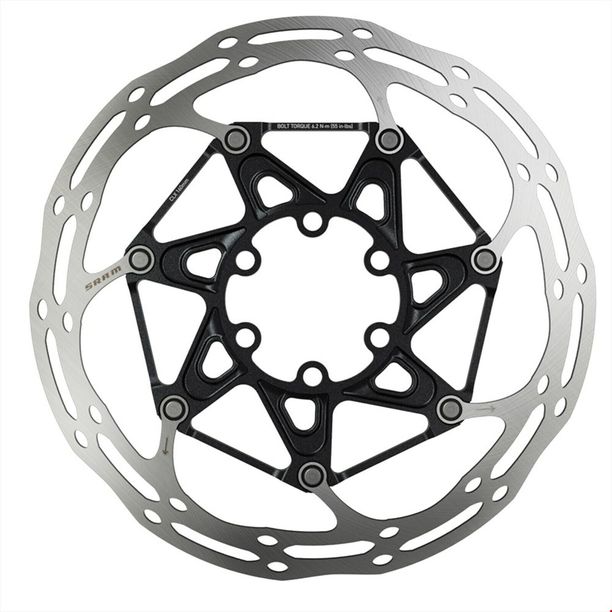 Disc Frana Sram Centerline X cu margini rotunjite, 140mm, 6 suruburi, argintiu