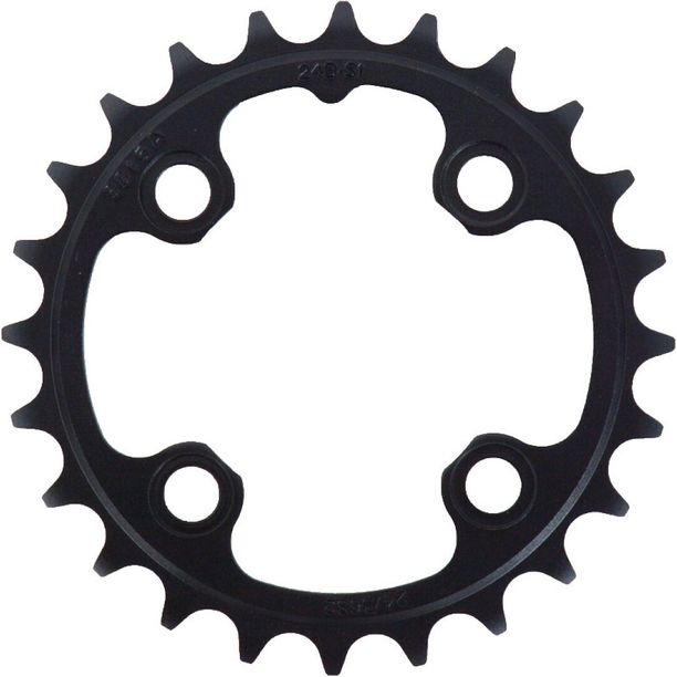 Foaie angrenaj Pedalier Sram MTB 24T 64 AL3 negru 2X11 NO PIN