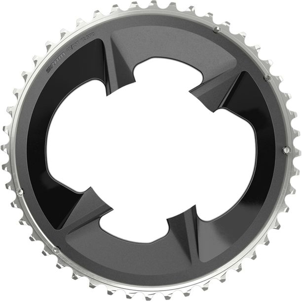 Foaie angrenaj sosea Sram Rival 48T, LK:107mm, Alu., negru 12-viteze