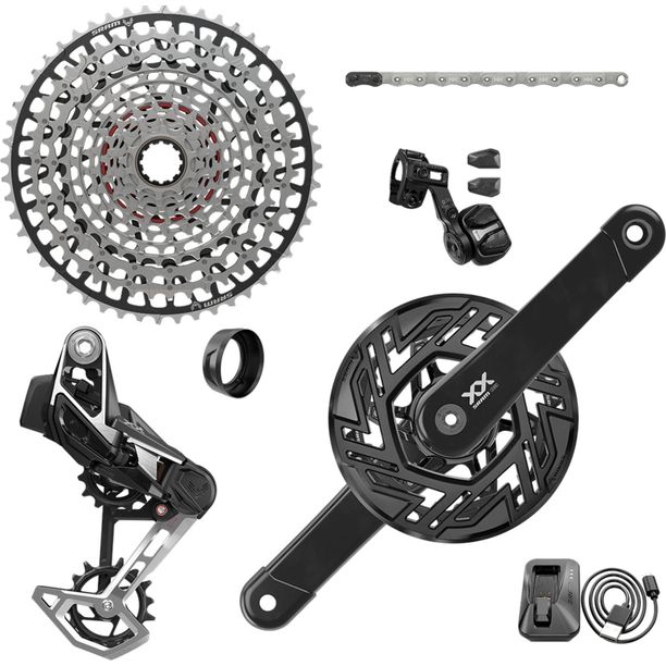 Groupset Sram XX AXS Eagle E-MTB Bosch 165mm, 36T, 10-52T, include incarcator, baterie si lant