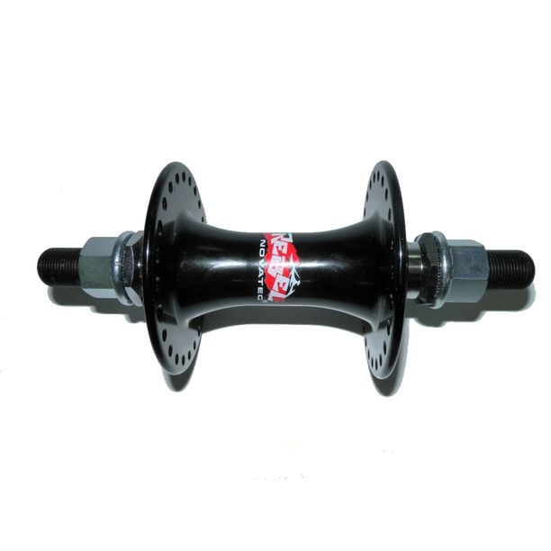 Butuc Bicicleta Fata BMX Novatec, 48 gauri, negru