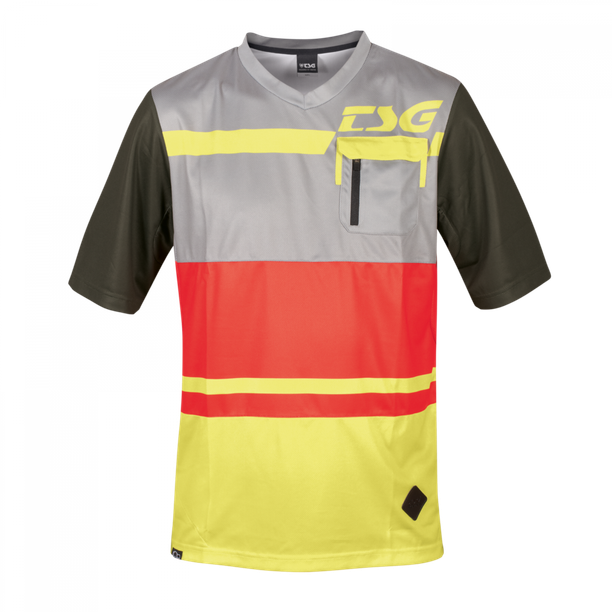 Tricou Ciclism Tehnic TSG SP5 S/S - Red Limeyellow