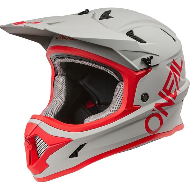 Casca Full Face O'Neal Sonus Solid Gri-Rosu
