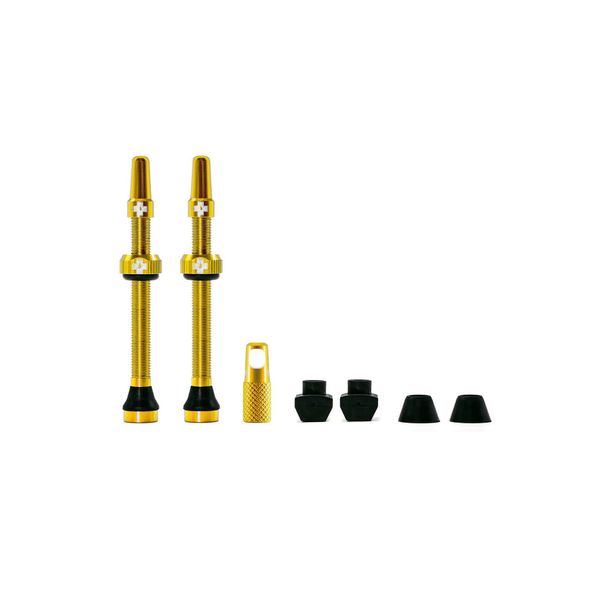 Set valva tubeless Muc-Off Presta MTB 60mm, auriu