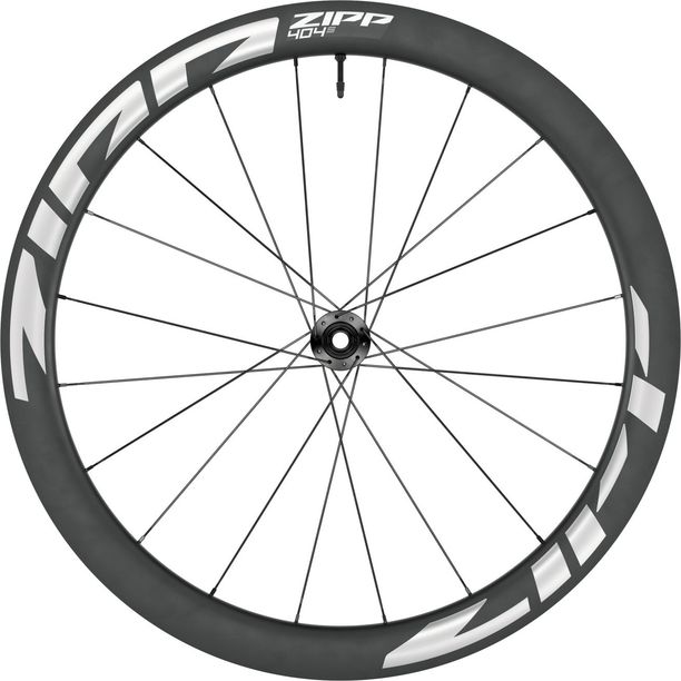 Roata Fata Zipp 404 S Disc Centerlock Tubeless Alb Graphic